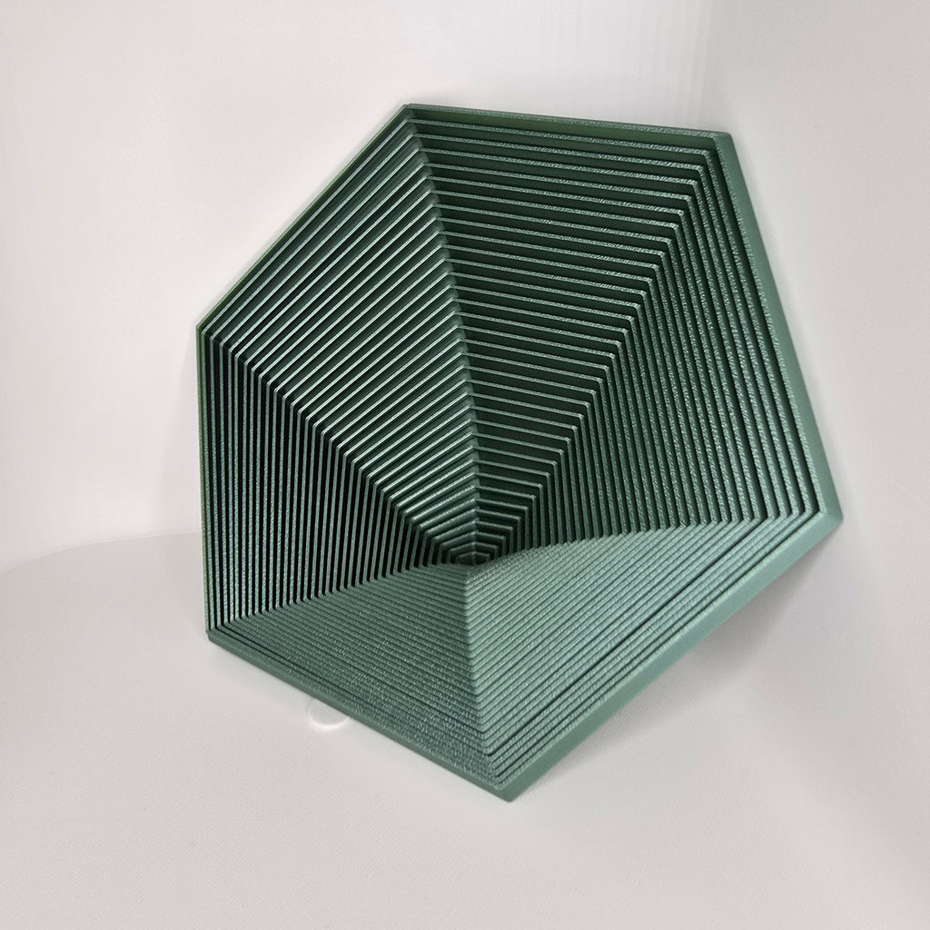 Fidget hexagon zelená