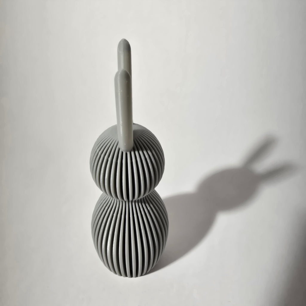 Velikonoční zajíček s ušima šedý